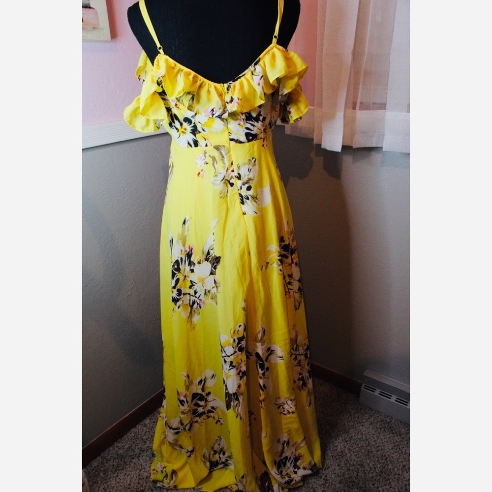 Newport Beach Floral Dress - Yellow 💛 - Picture 5 of 6